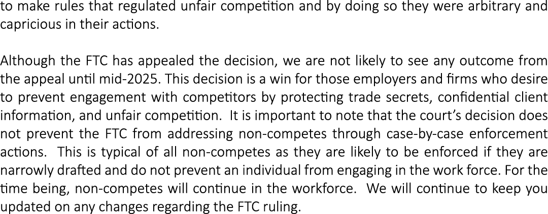 to make rules that regulated unfair competition and by doing so they were arbitrary and capricious in their actions. ...