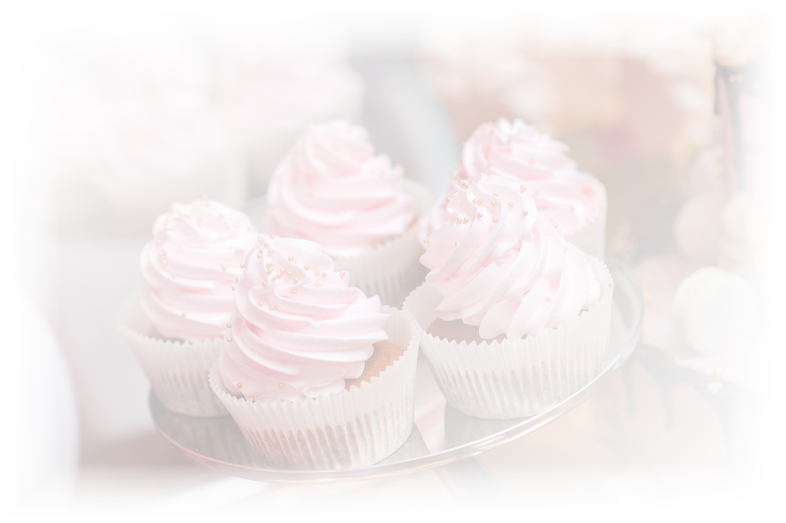 A tray of cupcakes with pink frosting and sprinkles. AI generated content