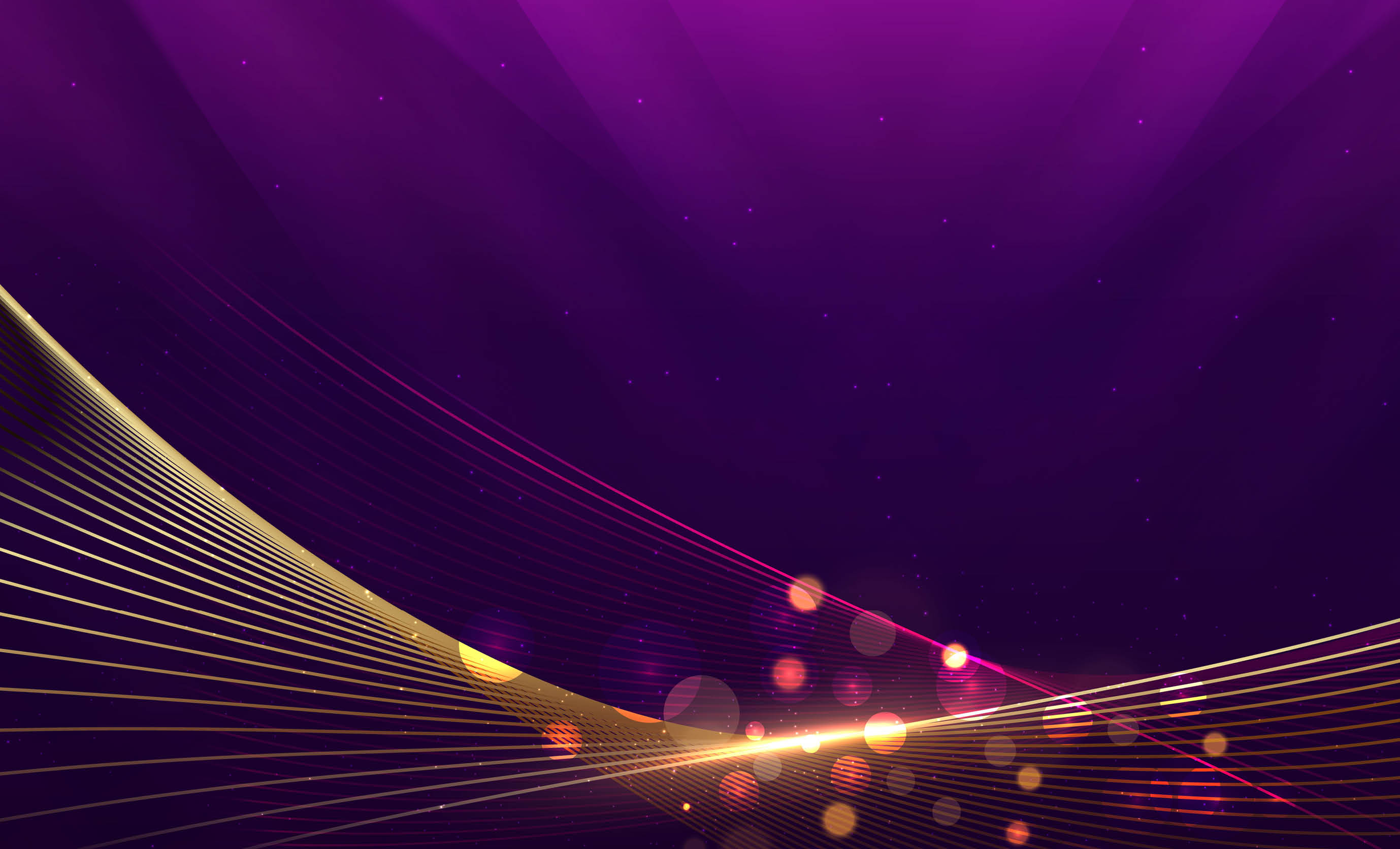 A purple background with a yellow design and a logo that says Lorem. AI generated content