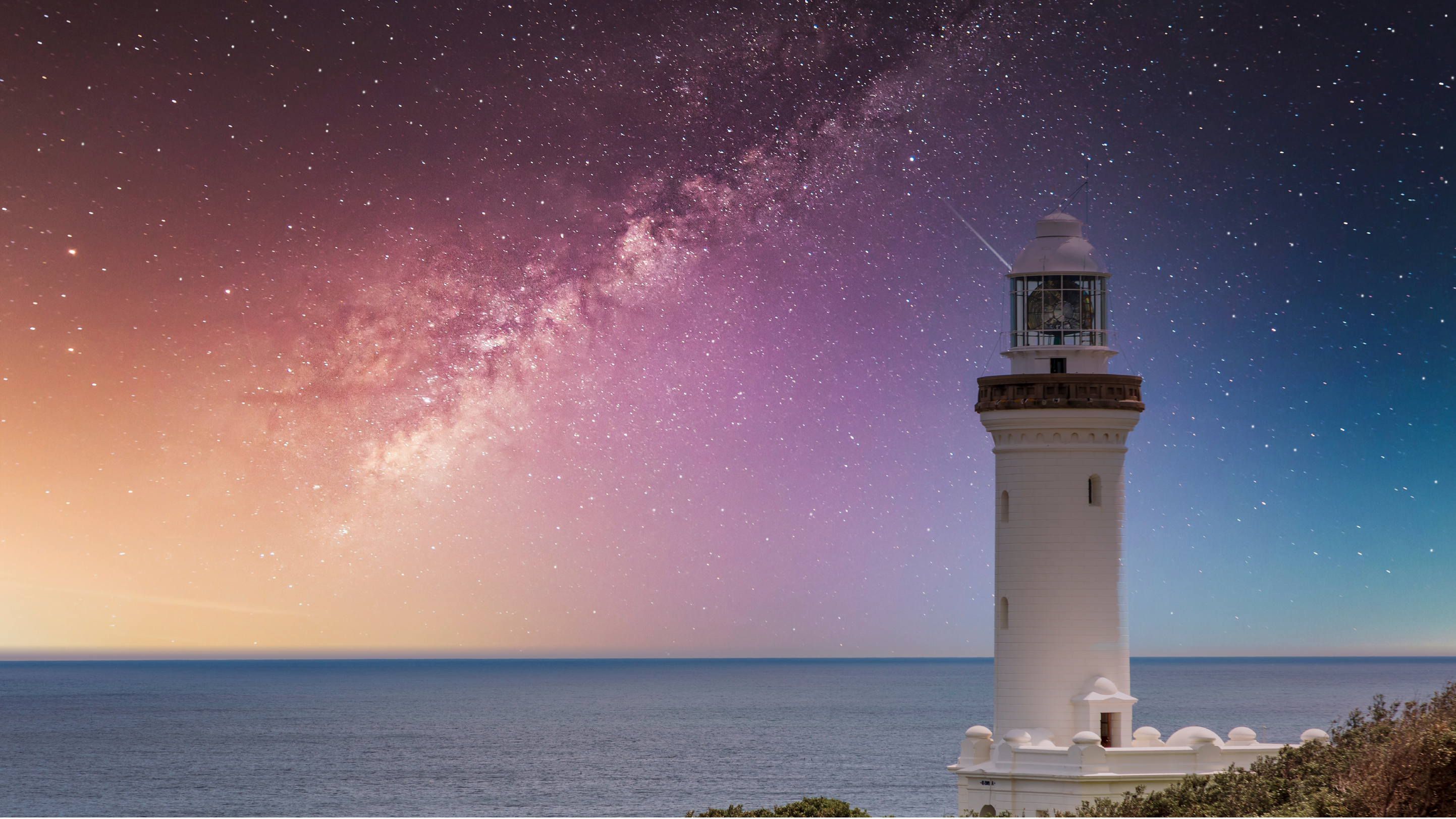 The Lighthouse at Norah Head on the central coast in regional New South Wales in Australia