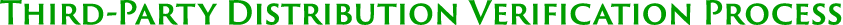 Third Party Distribution Verification Process