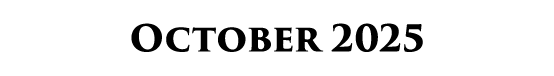 October 2025